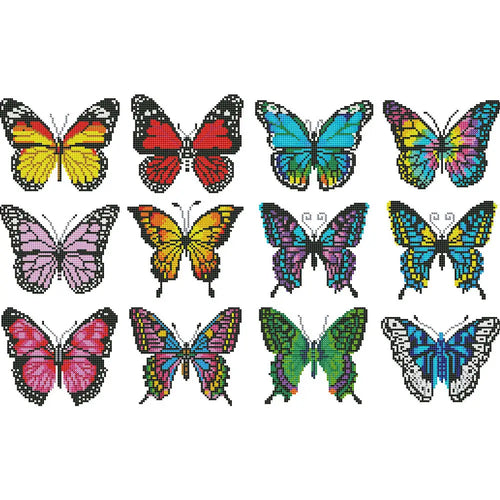 "Colorful Butterflies" - Set